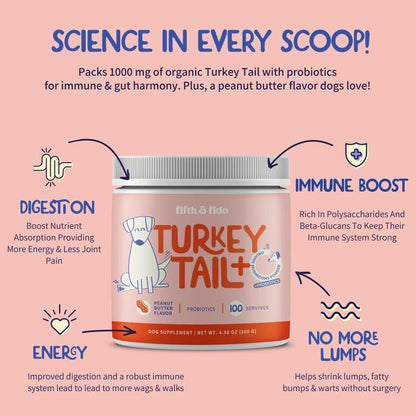 Phalam Pet Probiotics with Turkey Tail Mushroom – Digestive & Immune Support for Dogs & Cats