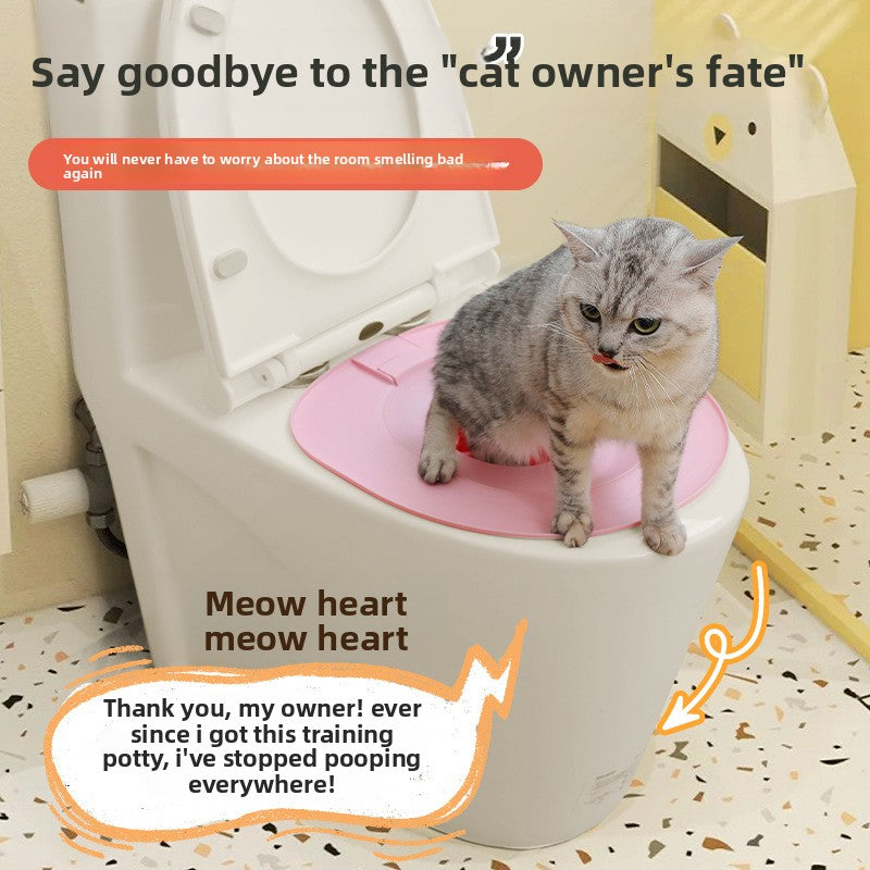 Phalam Pet Cat Litter Box Trainer – Semi-Enclosed Toilet Training Kit