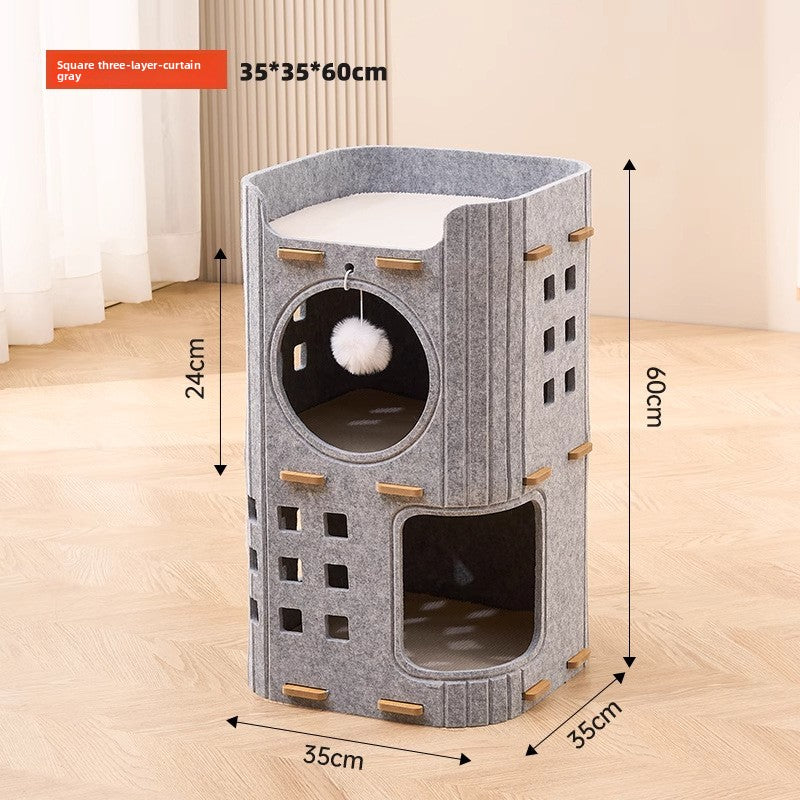 Multi Layer Cat Tree with Scratching Posts