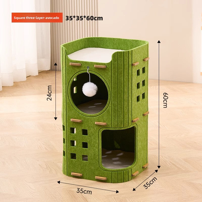 Multi Layer Cat Tree with Scratching Posts
