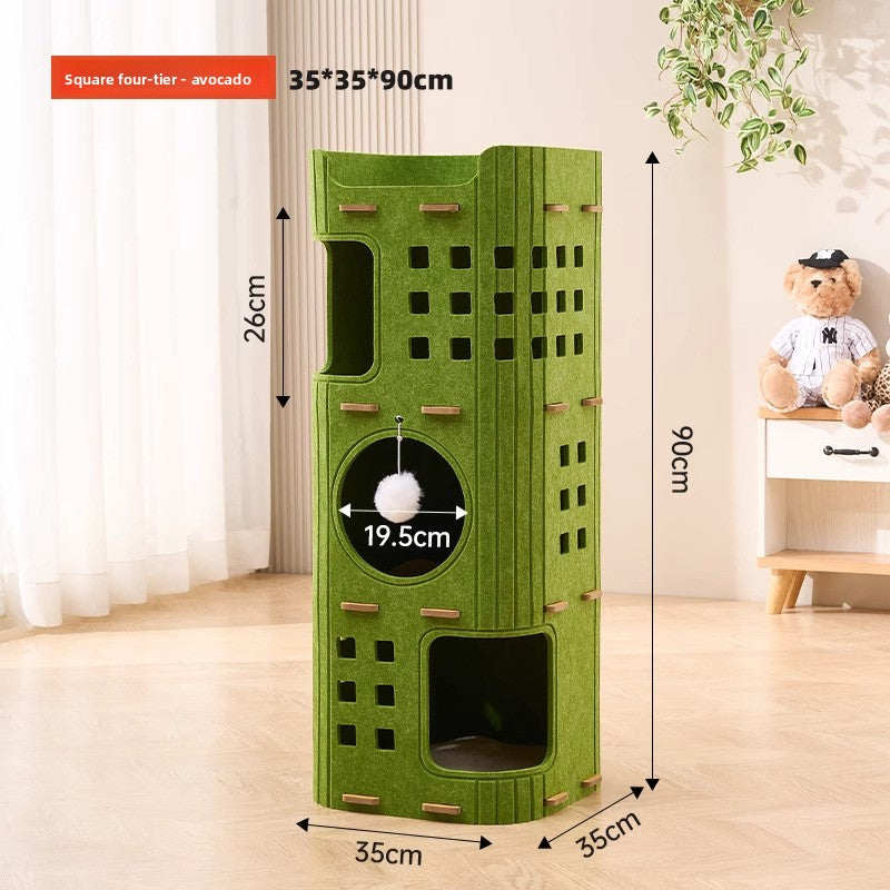 Multi Layer Cat Tree with Scratching Posts
