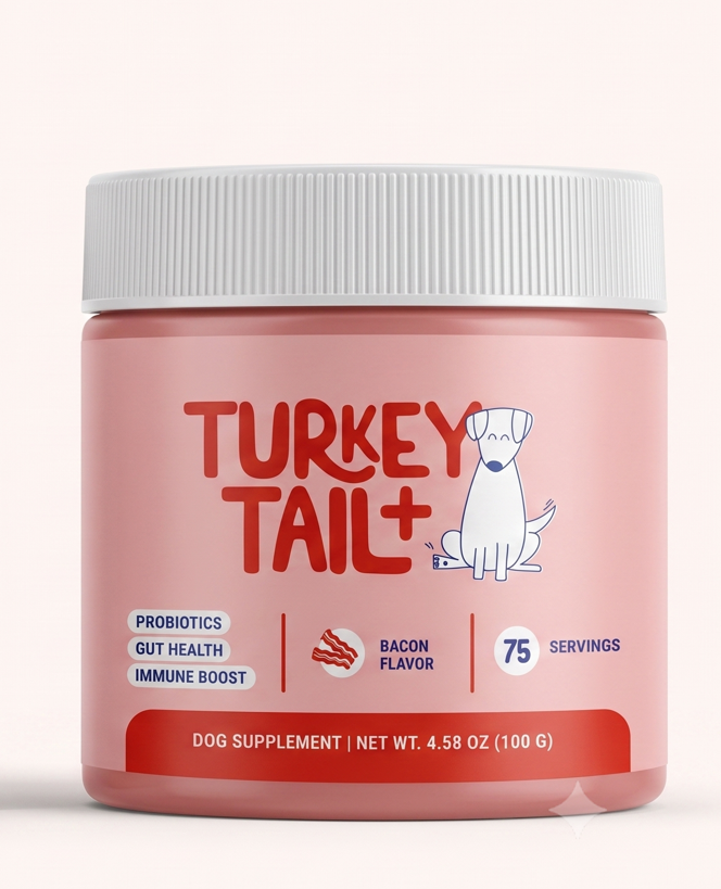 Phalam Pet Probiotics with Turkey Tail Mushroom – Digestive & Immune Support for Dogs & Cats
