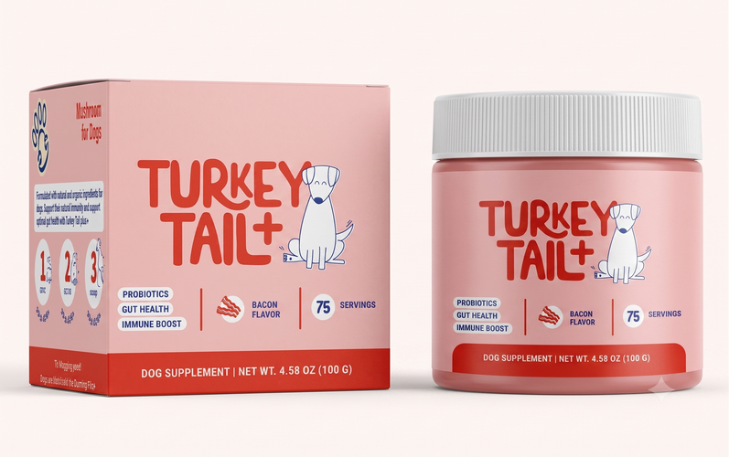 Phalam Pet Turkey Tail Mushroom Supplement for Dogs — Immunity & Digestive Support