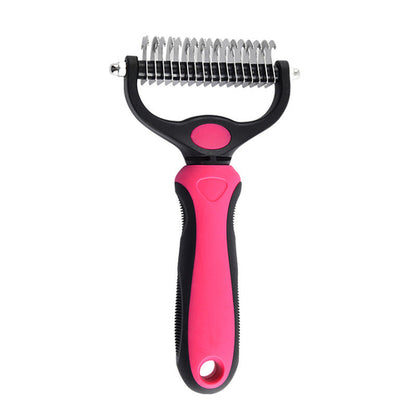 Double-Sided Dematting Comb for Cats and Dogs