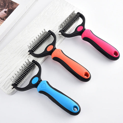 Phalam Pet Double-Sided Dematting Comb for Cats and Dogs