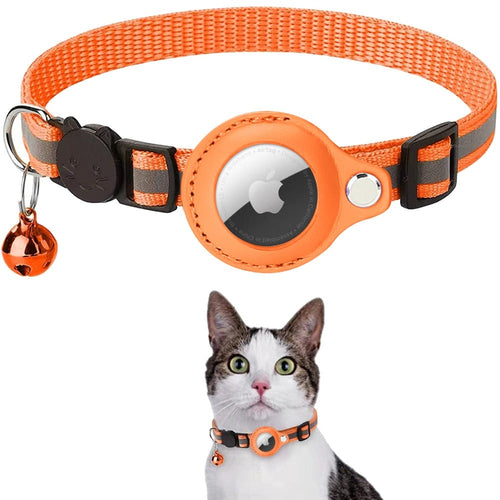 Phalam Pets Reflective AirTag Case Collar for Cats & Dogs