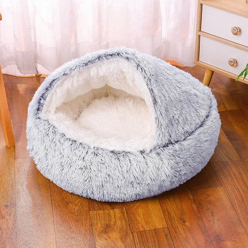 Phalam Pet Plush Round Cat Bed – Warm, Soft & Cosy Pet Mattress Basket