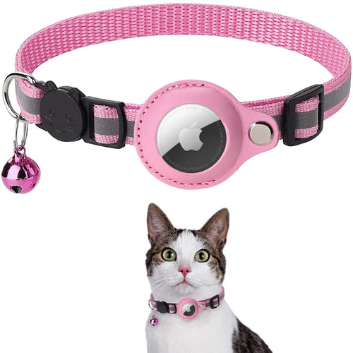 Phalam Pets Reflective AirTag Case Collar for Cats & Dogs