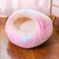 Phalam Pet Plush Round Cat Bed – Warm, Soft & Cosy Pet Mattress Basket