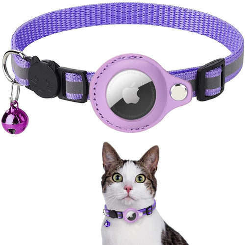 Phalam Pets Reflective AirTag Case Collar for Cats & Dogs