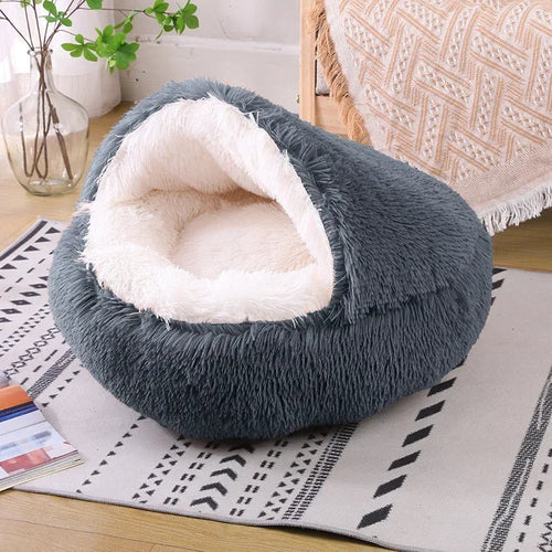 Phalam Pet Plush Round Cat Bed – Warm, Soft & Cosy Pet Mattress Basket