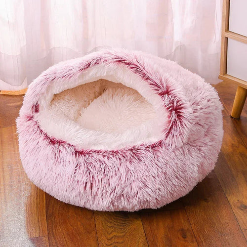 Phalam Pet Plush Round Cat Bed – Warm, Soft & Cosy Pet Mattress Basket
