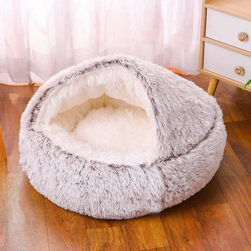 Phalam Pet Plush Round Cat Bed – Warm, Soft & Cosy Pet Mattress Basket