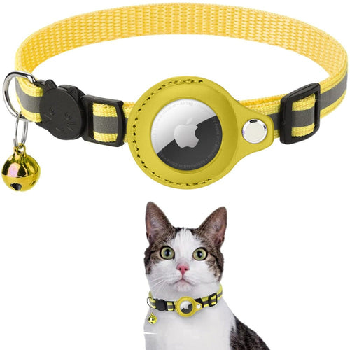 Phalam Pets Reflective AirTag Case Collar for Cats & Dogs
