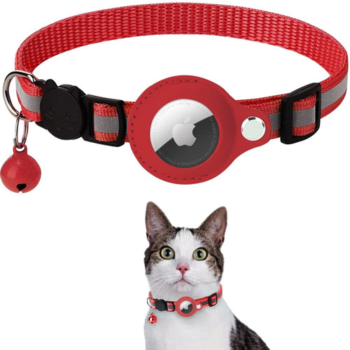 Phalam Pets Reflective AirTag Case Collar for Cats & Dogs