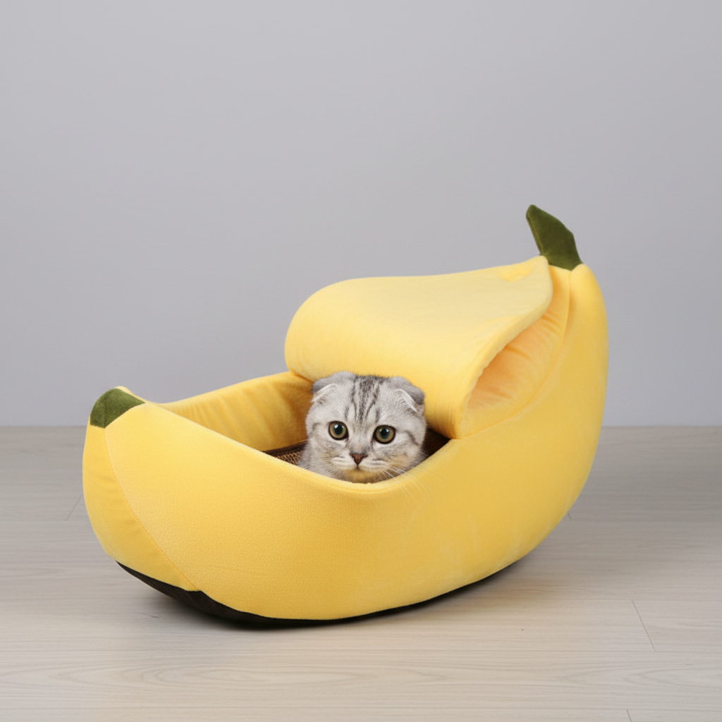 Banana Cat House - Side Angle