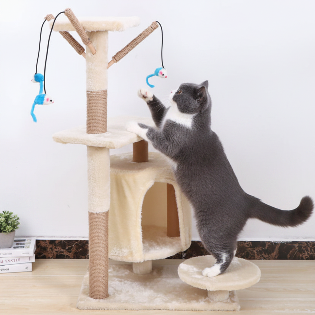 Cat Scratching Tree - Lifestyle