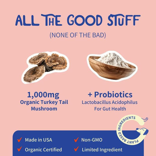 Pet Probiotics with Turkey Tail Mushroom