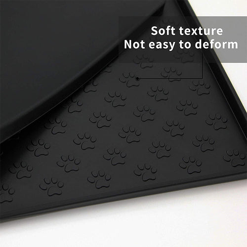 Phalam Pet Non-Slip Silicone Pet Food & Water Mat – Waterproof Feeding Placemat