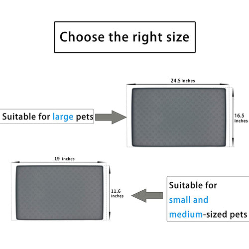 Phalam Pet Non-Slip Silicone Pet Food & Water Mat – Waterproof Feeding Placemat