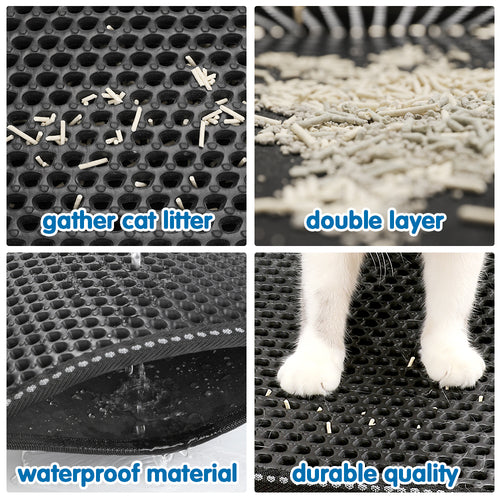 Phalam Pet Double-Layer Cat Litter Trapping Mat – Waterproof & Non-Slip