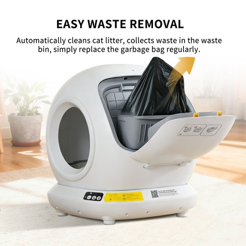 Self-Cleaning Cat Litter Box | Fully Enclosed Automatic, App Control