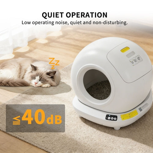 Self-Cleaning Cat Litter Box | Fully Enclosed Automatic, App Control
