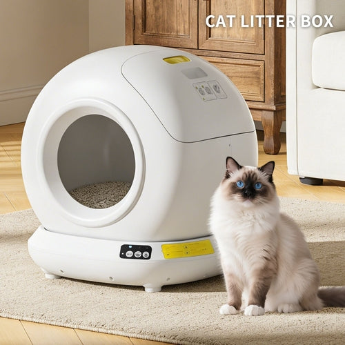 Self-Cleaning Cat Litter Box | Fully Enclosed Automatic, App Control