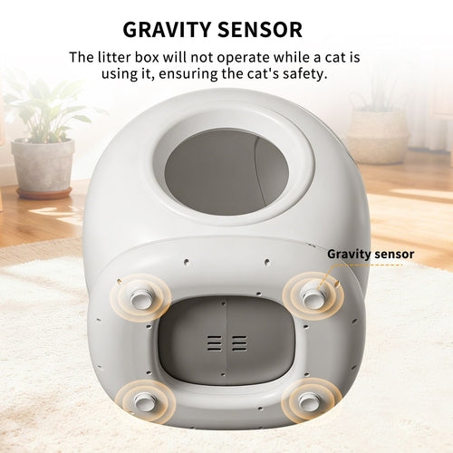 Self-Cleaning Cat Litter Box | Fully Enclosed Automatic, App Control