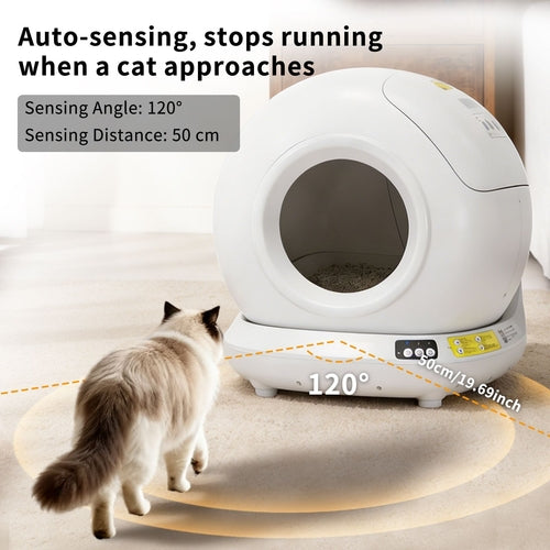 Self-Cleaning Cat Litter Box | Fully Enclosed Automatic, App Control