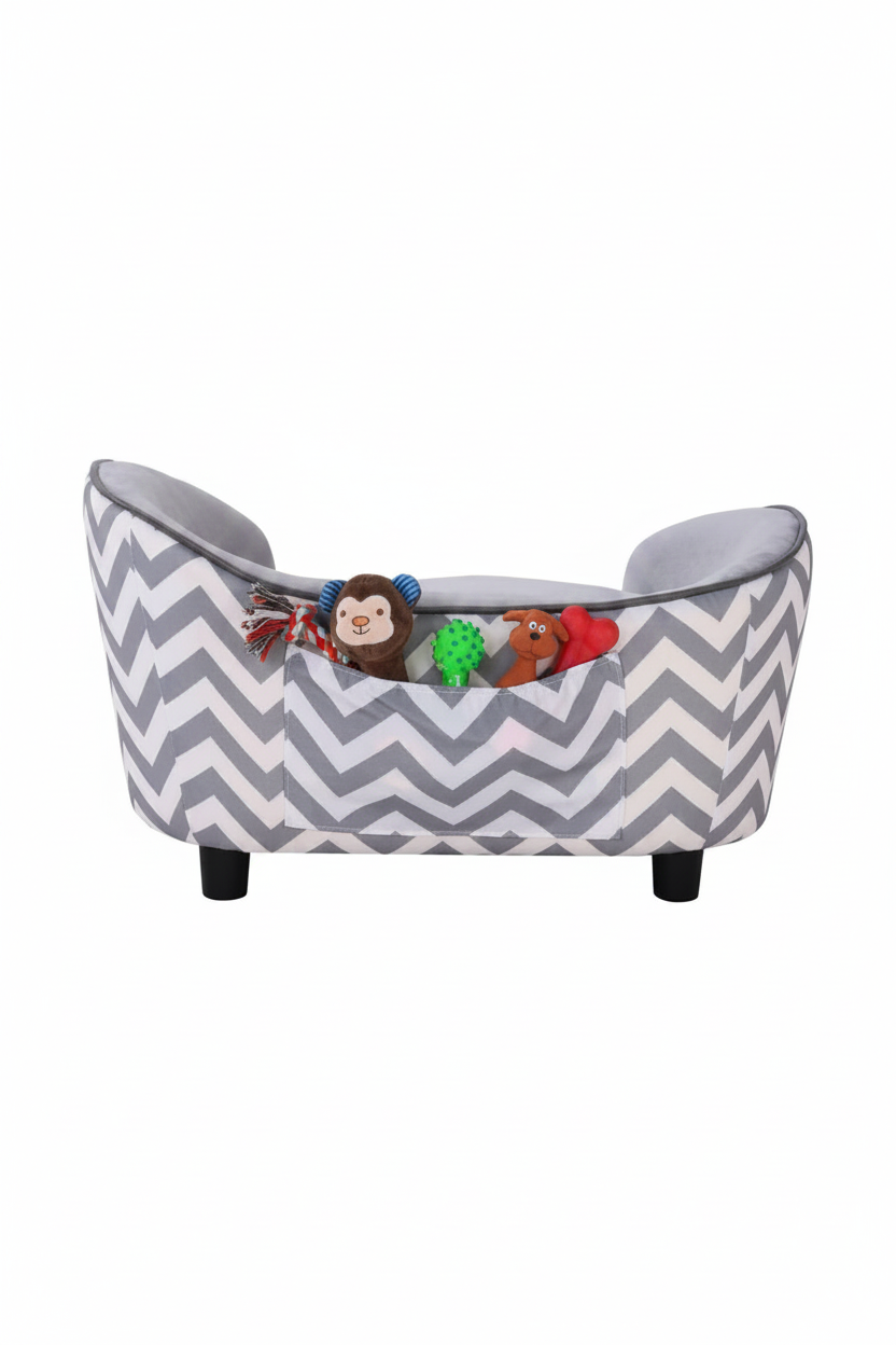 PawHut Sofa - Front with Toys