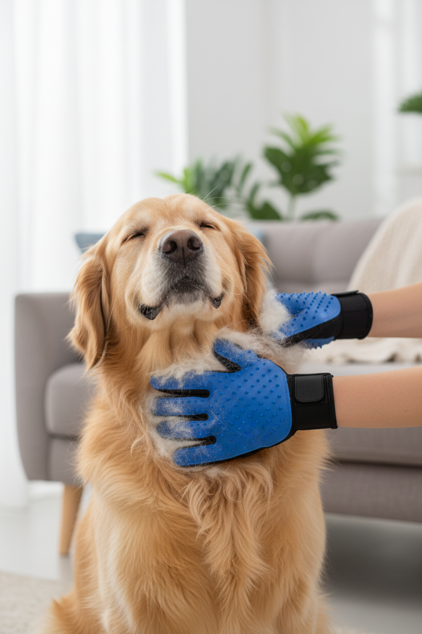 Pet Hair Remover Gloves Pet Grooming Brush Gloves