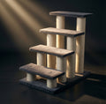 Phalam Pet 4-Tier Pet Stairs with Scratching Post – Steps for Cats and Dogs