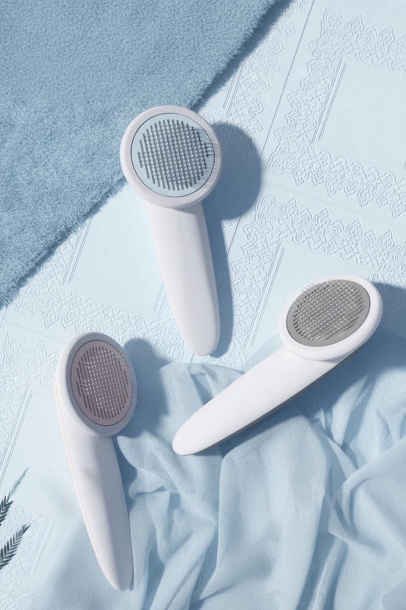 Self-Cleaning Pet Massage Comb – Grooming Brush for Cats & Dogs